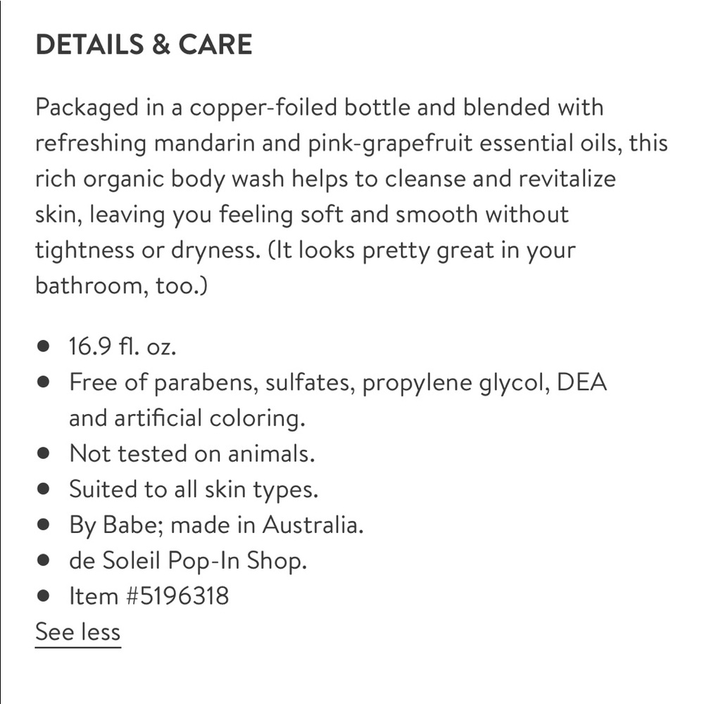 🆕NWT Babe Australia Organic “Be Rad” Body Wash - Picture 3 of 6